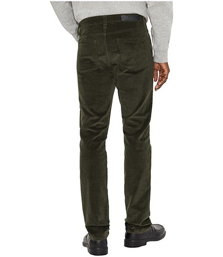 Men's Brad Slim Stretch Corduroy Jeans - Forest Green - ONLINE ONLY ...