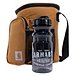 Rain Defender Water Repellent Insulated 10 Can Vertical Cooler Bag with Water Bottle