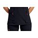 Haut d'uniforme médical extensible avec technologie Viroblock par HeiQ, à manches courtes et encolure fendue sur le devant pour femmes