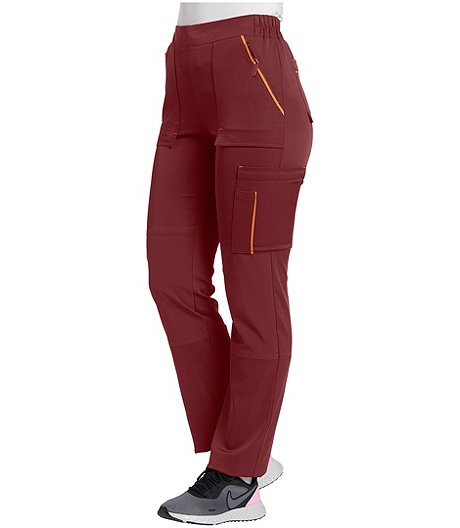 Pantalon d'uniforme médical extensible à jambe droite et genoux indéchirables avec technologie Viroblock par HeiQ pour hommes