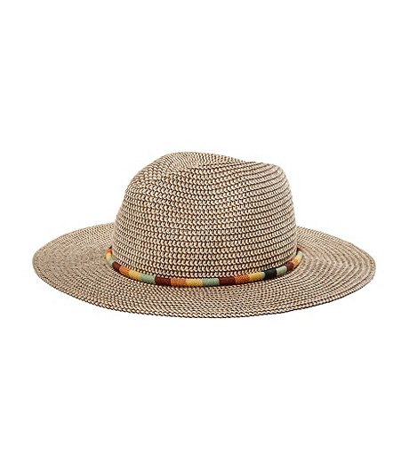 Women's Panama Straw Hat with Woven Band