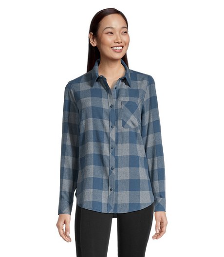 Women's Flannel Plaid Shirt
