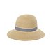 Women's Straw Hat with Striped Band 