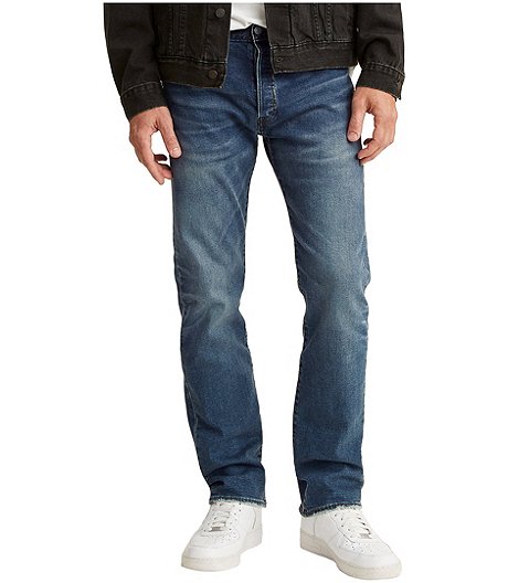 Men's 501 Mid Rise Straight Fit Button Fly Jeans - Dark Wash | Mark's