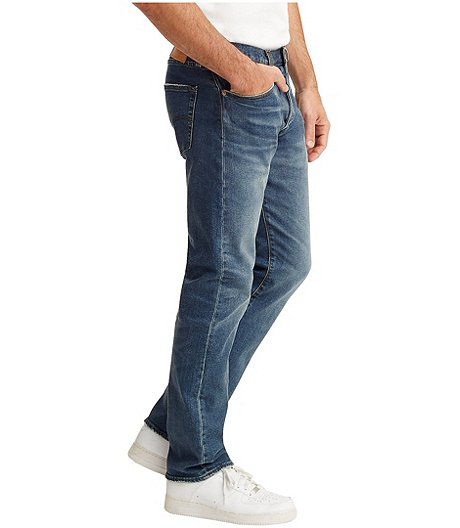 Men's 501 Mid Rise Straight Fit Button Fly Jeans - Dark Wash | Mark's
