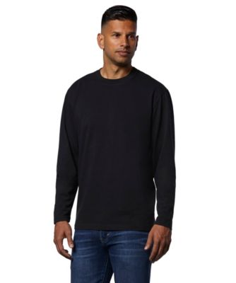 mens black long sleeve crew neck t shirt