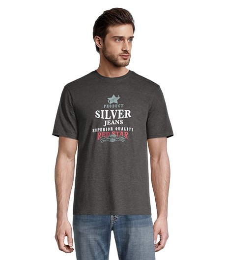 Men's Red Star Crewneck Graphic T Shirt