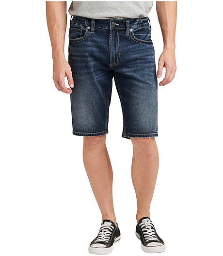Men's Zac Mid Rise Relaxed Fit Shorts - Dark Wash