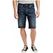 Men's Zac Mid Rise Relaxed Fit Shorts - Dark Wash