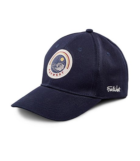 Boys' Embroidered Logo Patch Ball Cap with Adjustable Back Strap