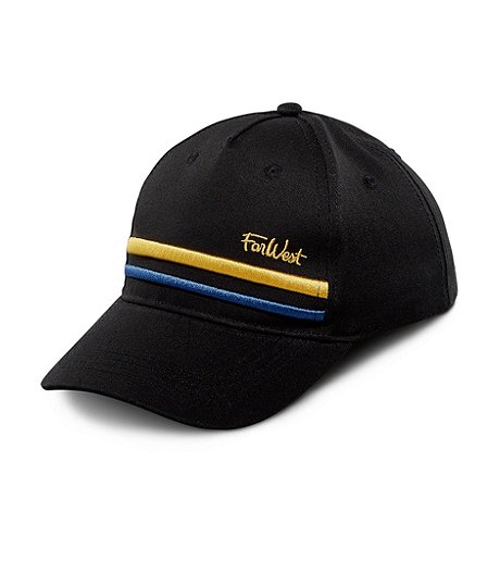 Boys' Striped Ball Cap with Adjustable Back Strap