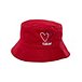 Girls' Double Heart Reversible Bucket Hat