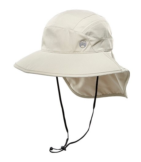Men's Tick and Mosquito Repellent Packable Stretch Outback Hat with Flap