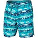 Men's Oh Buoy 2N1 Three-D Fit 7 Inch Swim Shorts  - Blue Mura