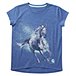 Toddler Girls' 2-4 Years Graphic Running Horse Short Sleeve T Shirt