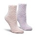 Women's 2 Pack Supersoft Chenille Quarter with Silicone Bottom Lounge Socks