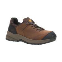 Caterpillar - CAT Chaussures de sport en cuir à protection en composite pour hommes, Streamline 2.0 Brun 8 1/2