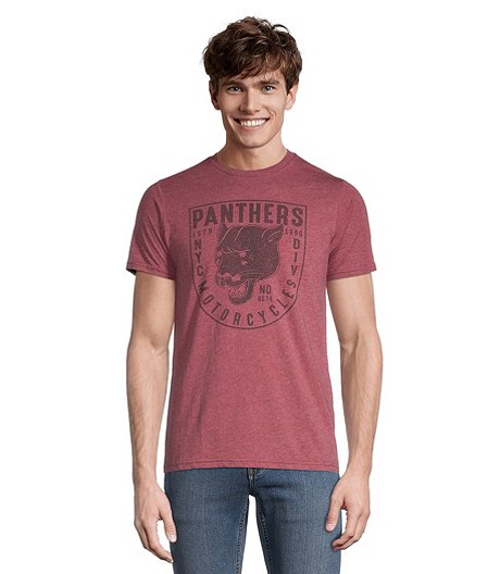 T-shirt de motocyclette à manches courtes pour hommes, Panther