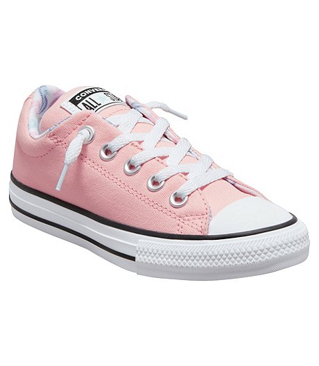 Chaussures de sport Chuck Taylor All Star pour filles de 7 à 16 ans, Street, rose et blanc