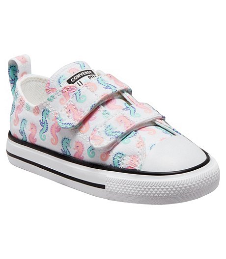 Girls' 4-7 Years Chuck Taylor All Star Under The Sea Sneakers 2.0 - White Pink