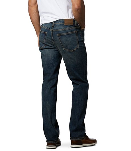 Men's FLEXTECH Classic Fit Straight Leg Stretch Jeans - Dark Tint 