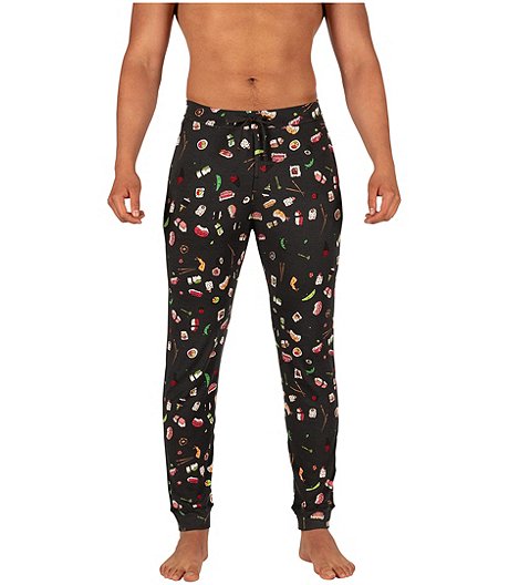 Men's Snooze Jogger Lounge Pants with Elastic Waistband 