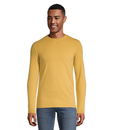 Men's Stretch Long Sleeve Modern Fit Seasonal Crewneck T Shirt