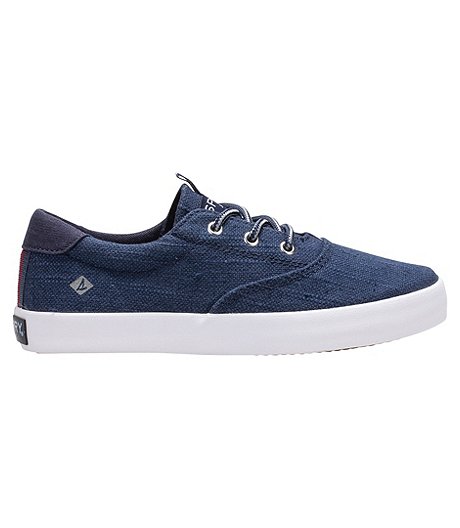 Boys' Youth Sperry Spinnaker Washable Sneakers Navy Blue - ONLINE ONLY