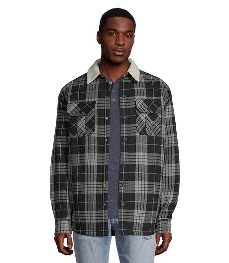 Chemise-veste en flanelle doublée en sherpa imperméable HD1 pour hommes, Heritage