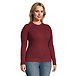 Women's Cozy Waffle Knit Fitted Crewneck Pullover Sweater