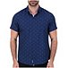 Men's Boat Print Short Sleeve 4-Way Stretch Sport Shirt