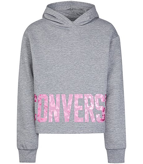 CONVERSE YOUTH GIRLS PO HOODIE WITH FOIL