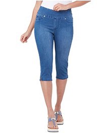 Lois Women's Liette Ankle Lightweight Pull On Capri Jeans - ONLINE ONLY