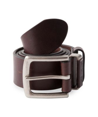 Men's Dakota Leather Embossed Keeper Belt Black Men's Dakota Leather Embossed Keeper Belt Black