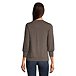 Women's Three Quarter Sleeve Semi-Fitted Crewneck Pullover Top