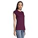 Women's Ruched Semi-Fitted T Shirt with Extended Shoulders