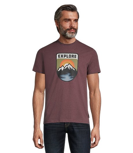 Men's Explore Crewneck Graphic T Shirt