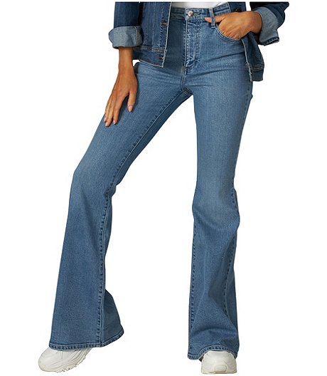 Women's South End High Rise Flare Jeans - Light Indigo