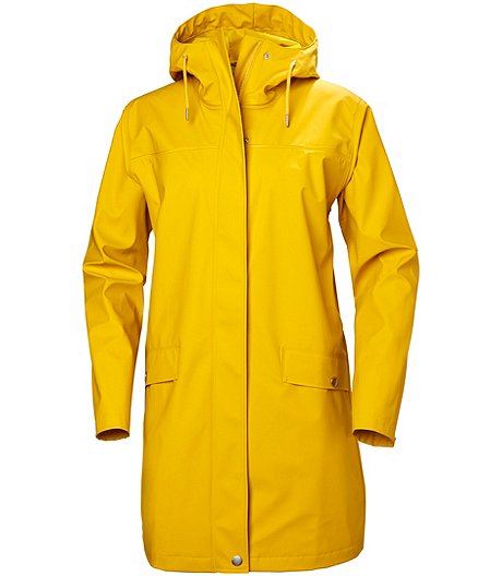 Women's Moss Helox Waterproof Long Rain Jacket