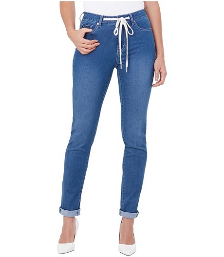 Women's Georgia Roll Up Mid High Rise Jeans - ONLINE ONLY