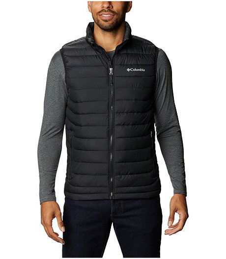 Men's Powder Lite Water Resistant Omni-Heat Insulated Vest Jacket