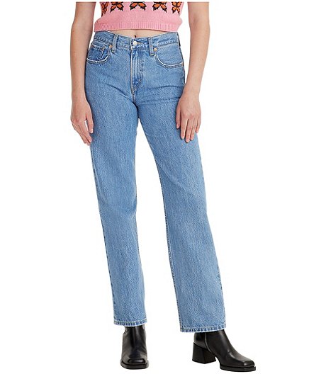 Women's Low Pro Low Rise Straight Leg Jeans - Medium Indigo