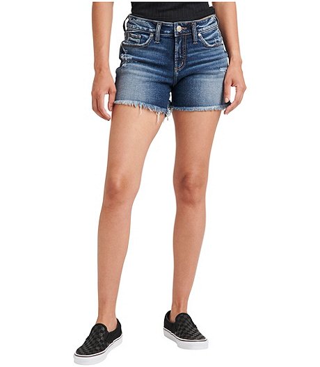 Women's Suki Curvy Fit Mid Rise Jean Shorts - ONLINE ONLY