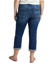 Silver® Jeans Co. Women's Suki Mid Rise Curvy Fit Capri Jeans - ONLINE ONLY
