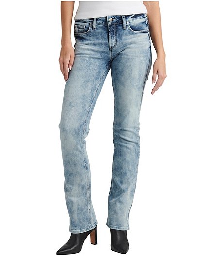 Women's Elyse Mid Rise Curvy Fit Slim Bootcut Jeans - ONLINE ONLY
