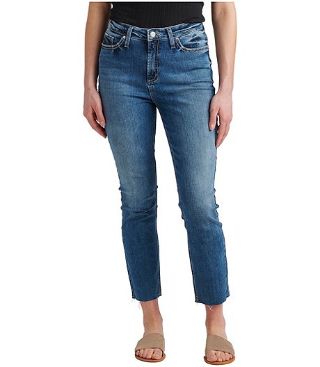 Silver Jeans Co. Femmes Hello Legs High Rise Slim Straight Jeans - SEULEMENT EN LIGNE