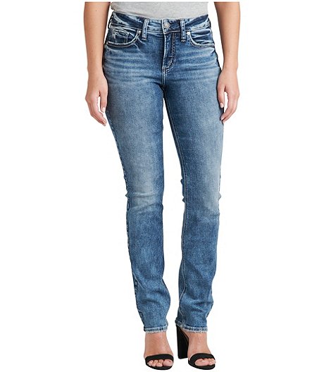 Silver Jeans Co. Jeans Suki Mid Rise Straight Leg Jeans pour femmes - SEULEMENT EN LIGNE