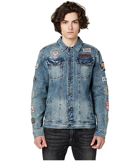Men's Joe Vintage Patchwork Denim Jacket