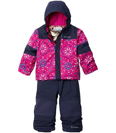 Toddler Girls' 2-4 Years Waterproof Mighty Mogul Insulated Jacket and Bib Set