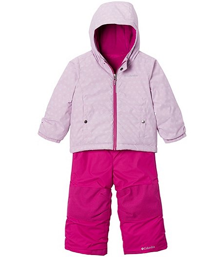 Ensemble veste isolée et salopette étanches à l'eau pour filles de 2 à 4 ans, Frosty Slope